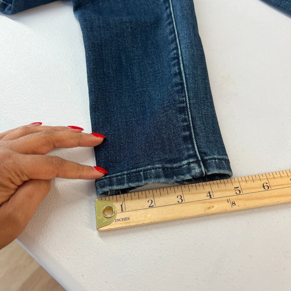 prAna Kara Skinny Jeans Womens 6/28 Blue Denim Organic Cotton Stretch Mid Rise - Picture 11 of 12